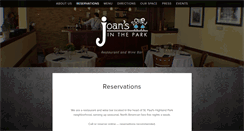 Desktop Screenshot of joansinthepark.com